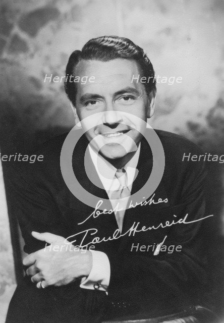 Paul Henreid (1908-1992), Austrian-born American actor and director, c1940s. Artist: Unknown