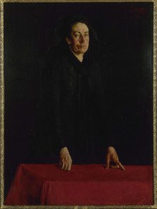 Portrait of Louise Michel (1830-1905), at the podium, 1882. Creator: Louis Tinayre.