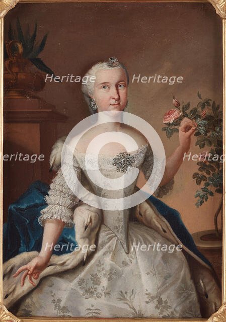 Portrait of Princess Sophia Dorothea of Prussia (1719-1765), Mid of the 18th cen.. Creator: Tischbein, Johann Heinrich, the Elder (1722-1789).