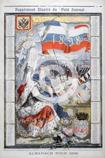 Calendar for 1898.  Creator: F Meaulle.