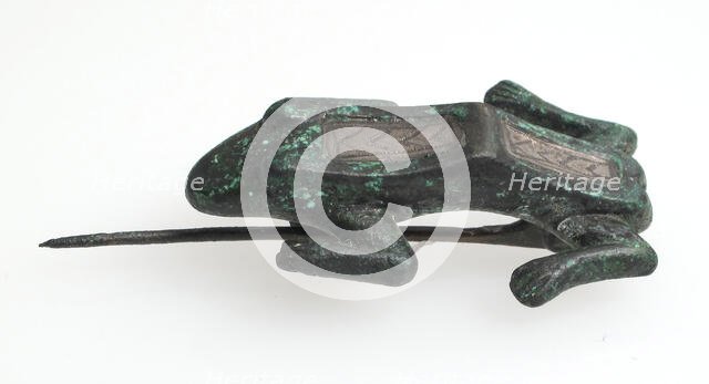 Animal-Shaped Brooch, Late Roman, 2nd-4th century. Creator: Unknown.