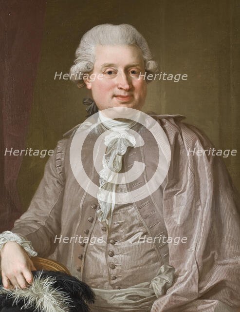 Portrait of the wholesale dealer Johan Fredrik Burghadi, 1781. Creator: Lorens Pasch the Younger.