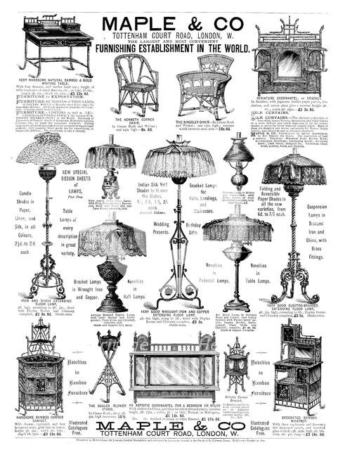 ''Maple & Co. Tottenham Court Road, London, W. ', 1890. Creator: Unknown.