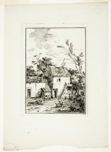 Vertical Landscape, c. 1779. Creator: Louis Gabriel Moreau.