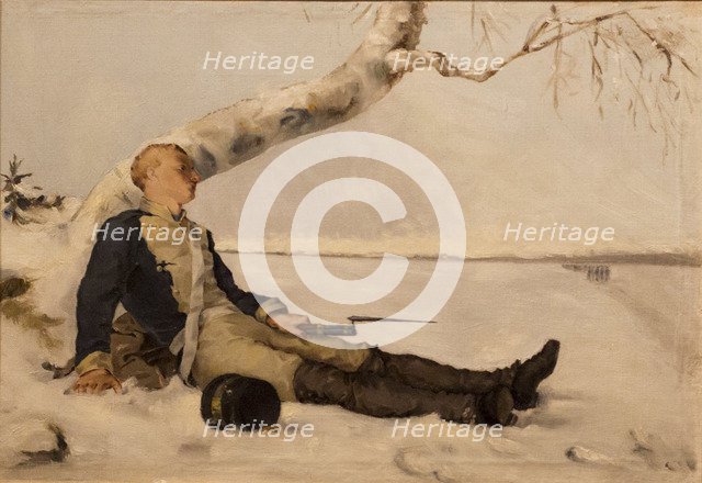 Wounded Warrior in the Snow, 1880.