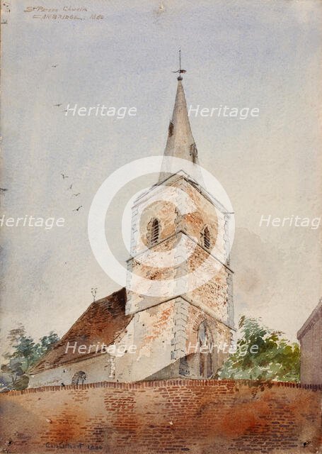 St. Peters Church, Cambridge, England, 1880. Creator: Cass Gilbert.