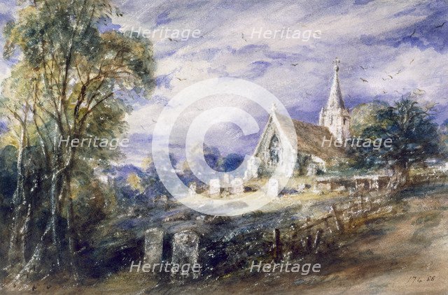 'Stoke Poges Church', Buckinghamshire, 1833. Artist: John Constable