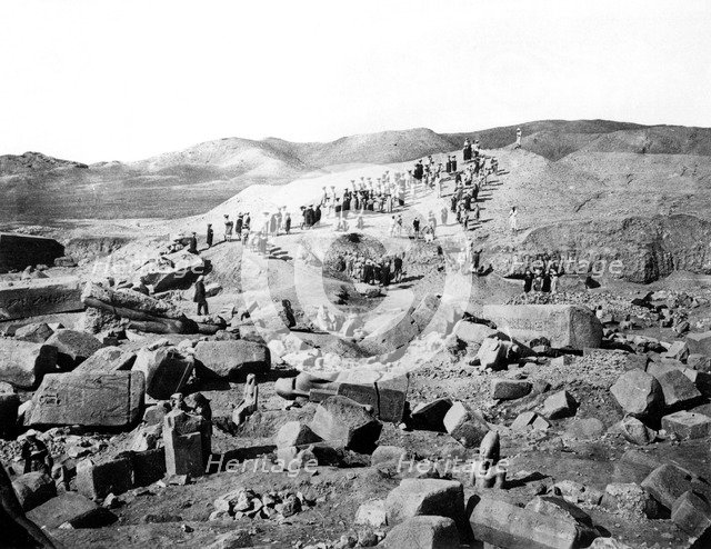 Ruins, Egypt, 1863-1864. Artist: Emmanuel Rouge