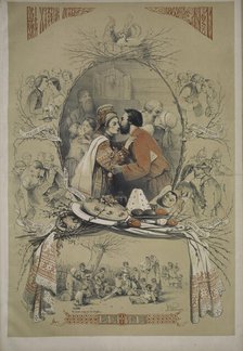 The Easter kiss, 1862. Creator: Timm, Wassili (George Wilhelm) (1820-1895).