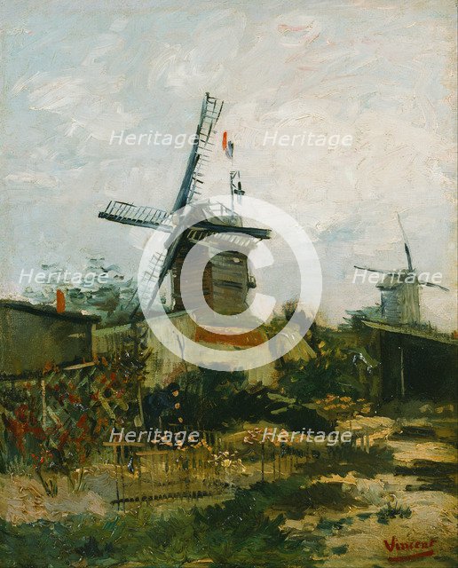 Windmills on Montmartre. Artist: Gogh, Vincent, van (1853-1890)
