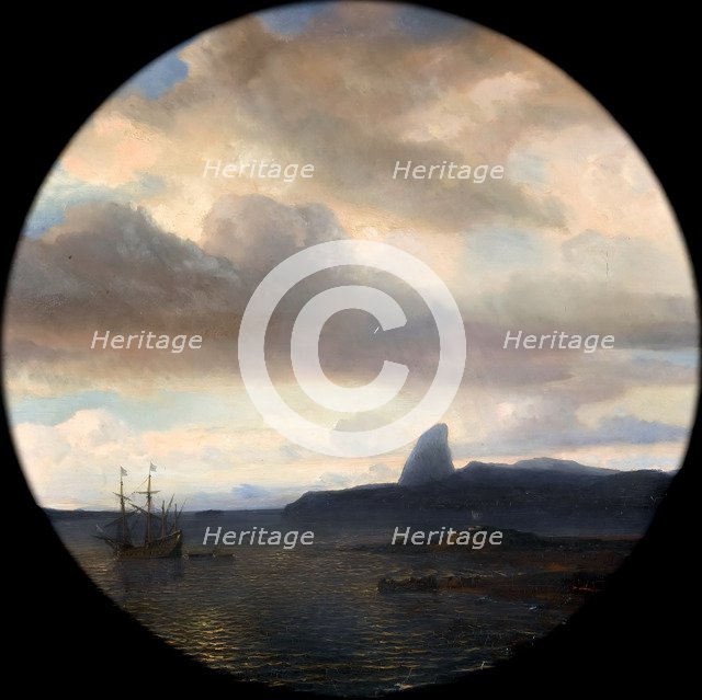 Villegagnon Entering the Bay of Rio de Janeiro on 10 November 1555. Artist: Gudin, Théodore (1802-1880)