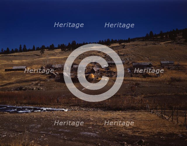 Romeroville, near Chacon, Mora Co., New Mexico, 1943. Creator: John Collier.