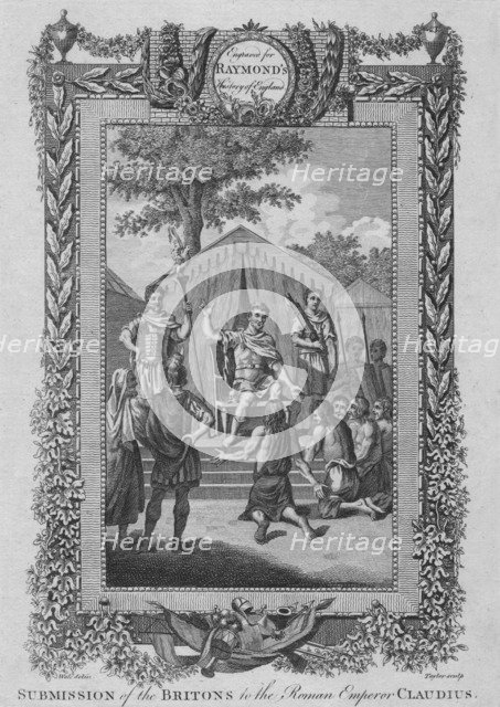 'Submission of the Britons to the Roman Emperor Claudius', c1787. Artist: Unknown.