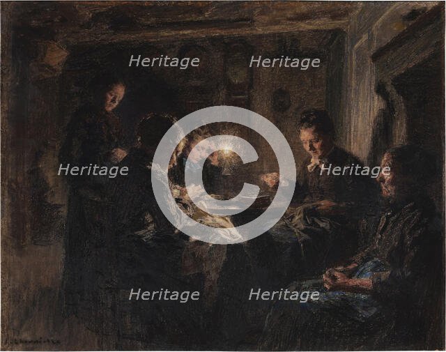The Seamstresses, 1885-1887. Creator: Lhermitte, Léon (1844-1925).
