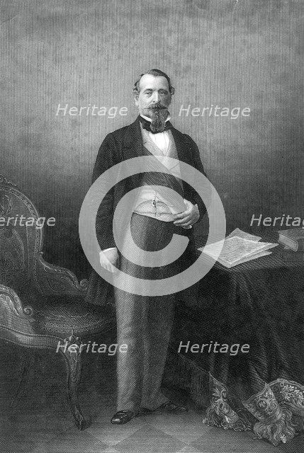 Napoleon III, Emperor of France, 19th century.Artist: DJ Pound