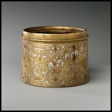 Inkwell with Twelve Zodiac Medallions, Iran, late 12th-early 13th century. Creator: Unknown.