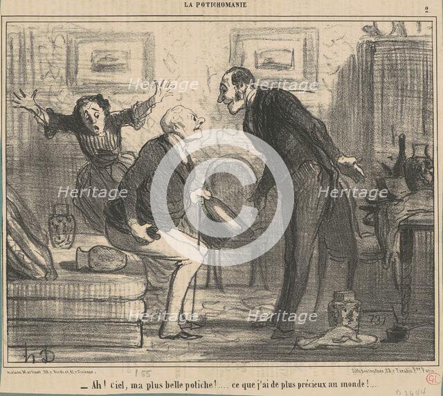 Ah! Ciel, ma plus belle potiche! ..., 19th century. Creator: Honore Daumier.