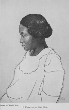 'Four portraits of Negro women : A woman from the Virgin Islands', 1925-03. Creator: Winold Reiss.
