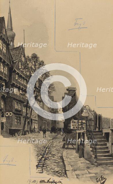 Alte Strasse, 1893. Creator: Fritz Stoltenberg.
