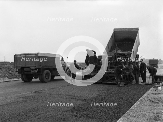 A Bedford A3S tipper on the site of Manvers coal prep plant, South Yorkshire, 1955. Artist: Michael Walters