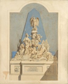Design for "The Three Captains Memorial", ca. 1784. Creator: Joseph Nollekens.