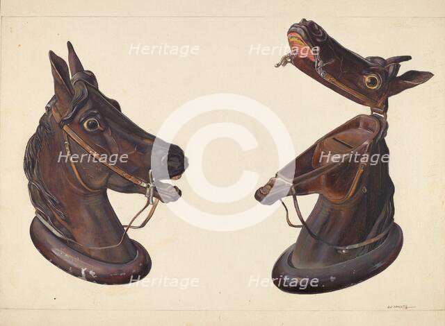 Horse's Head Bank, c. 1938. Creator: Alf Bruseth.