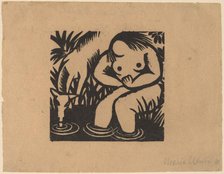Woman at the Water, 1918. Creator: Maria Uhden.