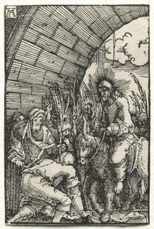 The Fall and Redemption of Man: The Entry into Jerusalem, c. 1515. Creator: Albrecht Altdorfer (German, c. 1480-1538).