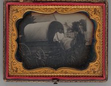 Untitled (Covered Wagon), 1856. Creator: Unknown.