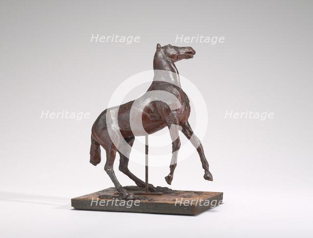 Horse Rearing, 1880s. Creator: Edgar Degas.