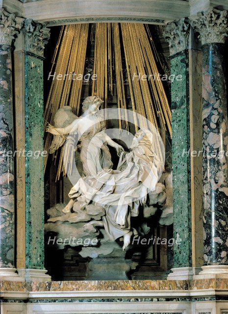 Ecstasy of St. Theresa', 1646, designed by Gian Lorenzo Bernini.
