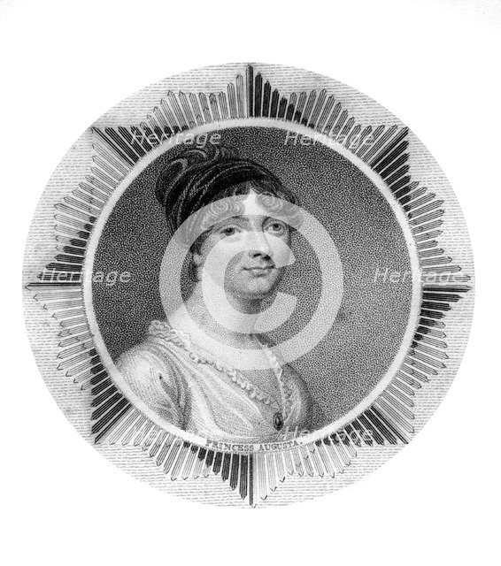 Princess Augusta Sophia, daughter of George III. Artist: Unknown