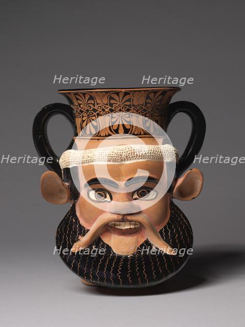 Janiform Kantharos, c. 470-460 BC. Creator: Unknown.