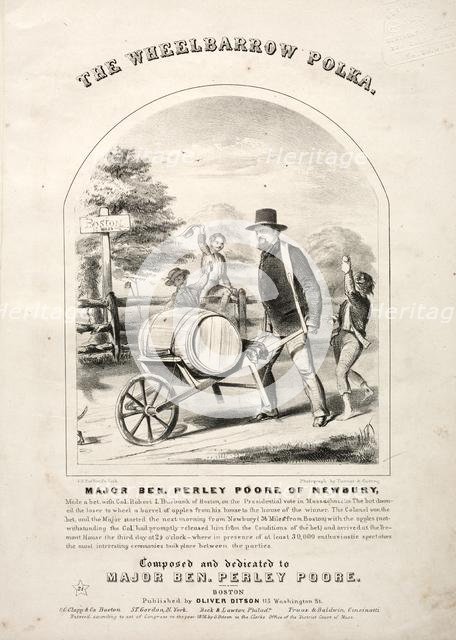 The Wheelbarrow Polka - Sheet Music Cover. Creator: Winslow Homer (American, 1836-1910).