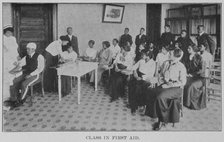 Class in First Aid, 1915. Creator: Unknown.