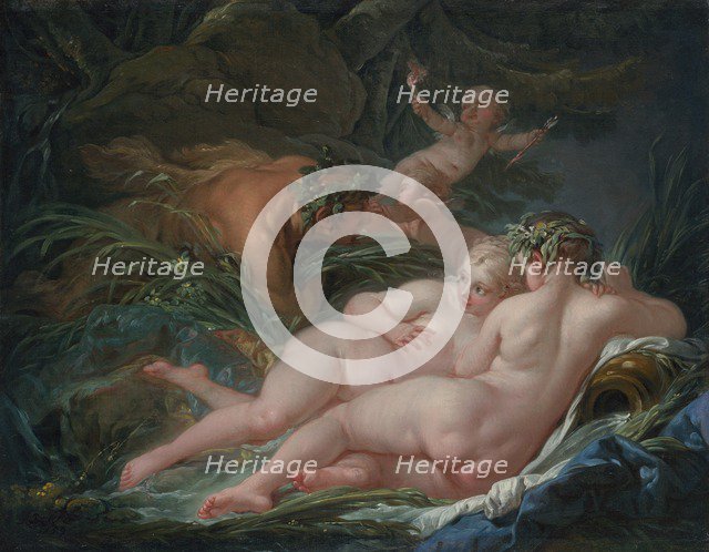 Pan and Syrinx, 1759. Artist: Boucher, François (1703-1770)
