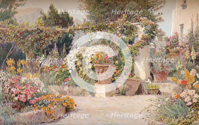 'An Italian Garden', c1903. Artist: George Samuel Elgood.