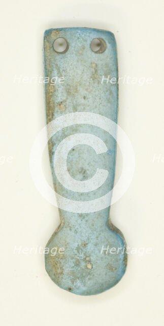 Amulet of a Menat Counterpoise, Egypt, New Kingdom, Dynasty 18 (about 1550-1295 BCE). Creator: Unknown.