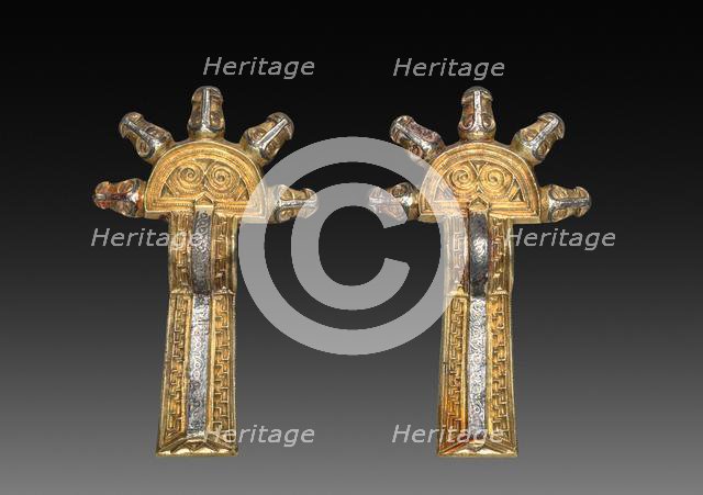 Pair of Fibulae, 500s-600s. Creator: Unknown.