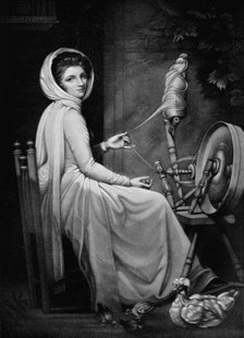 'Lady Hamilton as The Spinstress', c1782, (1912). Artist: George Romney.