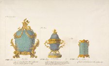 Design for Three Vases, ca. 1770-85. Creator: Anon.