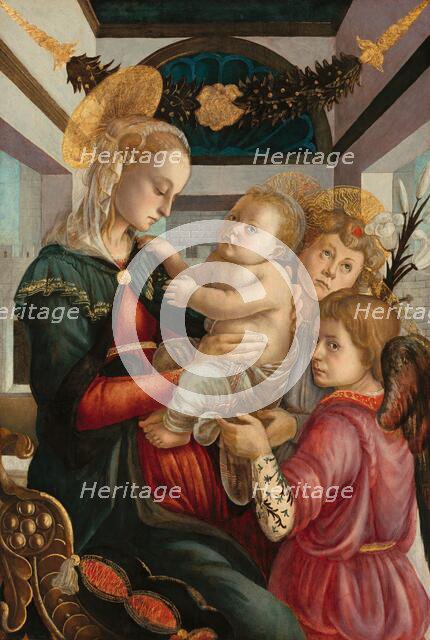 Madonna and Child with Angels, 1465/1470. Creator: Sandro Botticelli.