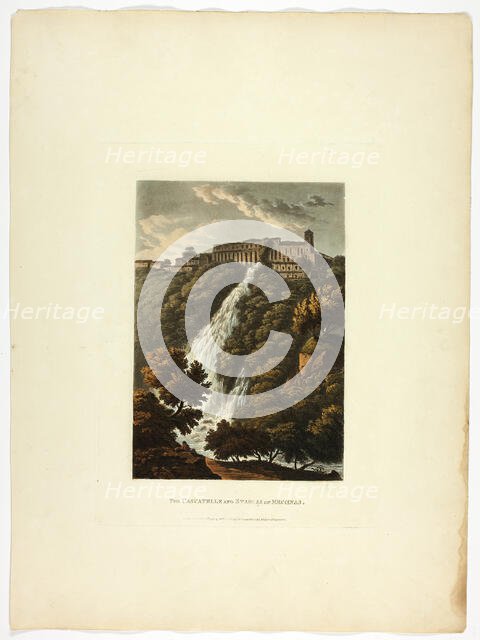 The Cascatelle and Stables of Mecenas, plate thirty-three from the Ruins of Rome, pub. April 21, 179 Creator: Matthew Dubourg.