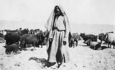Arab shepherd, Kazimain area, Iraq, 1917-1919. Artist: Unknown