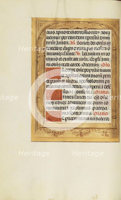 Decorated Text Page; Spinola Hours, about 1510-1520. Creator: Unknown.