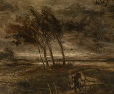 Storm Landscape, 1875. Creator: Willem Linnig II.