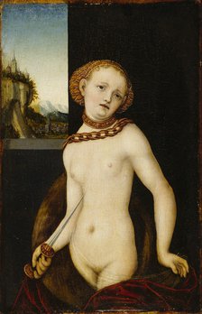 Lucretia, 1530. Creator: Cranach, Lucas, the Elder (1472-1553).
