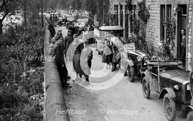 MCC Sporting Trial, Litton, Derbyshire, 1930. Artist: Bill Brunell.