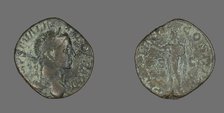 Sestertius (Coin) Portraying Emperor Severus Alexander, 230. Creator: Unknown.