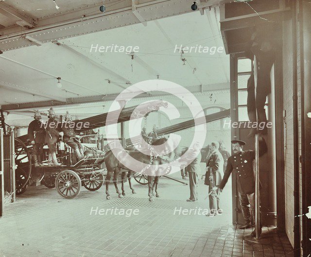 Kensington Fire Station, No 13 Old Court Place, Kensington, London, 1905. Artist: Unknown.